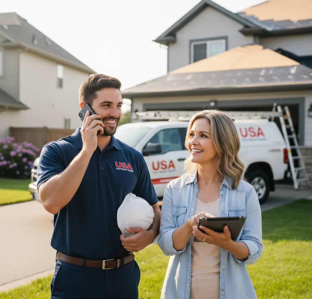 USA Roof Repair Experts customer support in West Salem